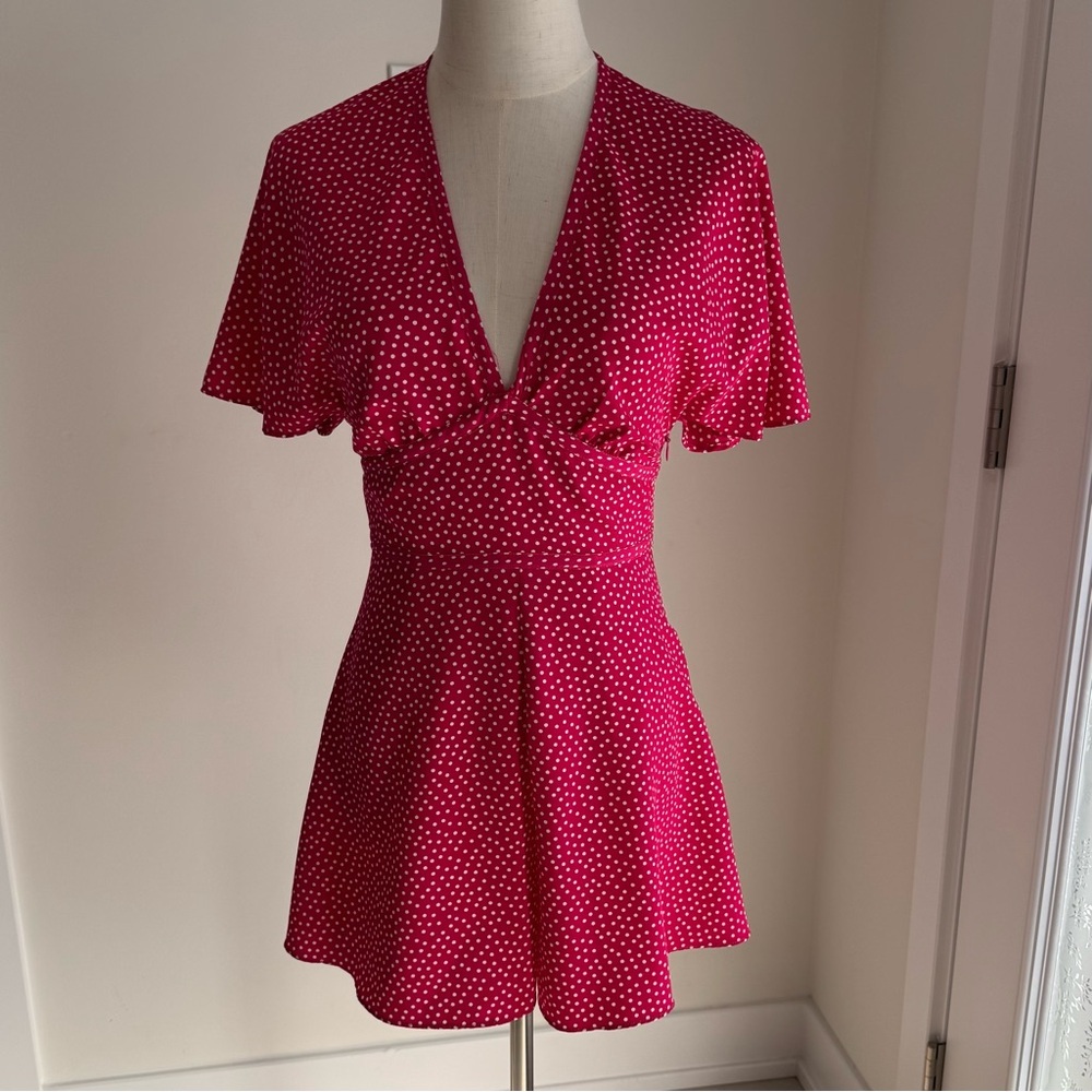 Zara Red and White Polka Dot Dress - Picture 8 of 14